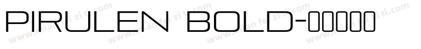 Pirulen Bold字体转换